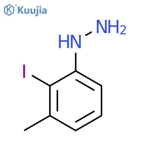 2-Iodo-3-methylphenylhydrazine structure