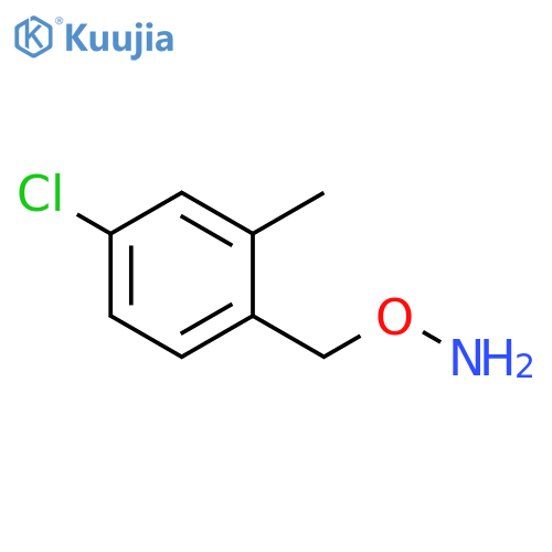 O-(4-chloro-2-methylphenyl)methylhydroxylamine structure
