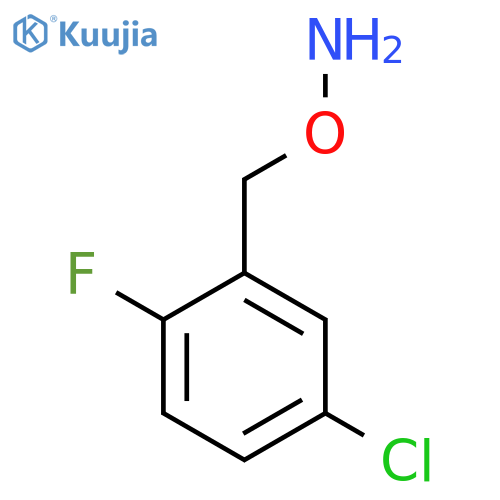 O-(5-chloro-2-fluorophenyl)methylhydroxylamine structure