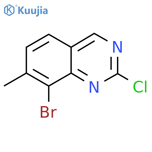 8-Bromo-2-chloro-7-methylquinazoline structure