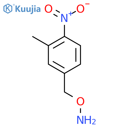 O-(3-methyl-4-nitrophenyl)methylhydroxylamine structure