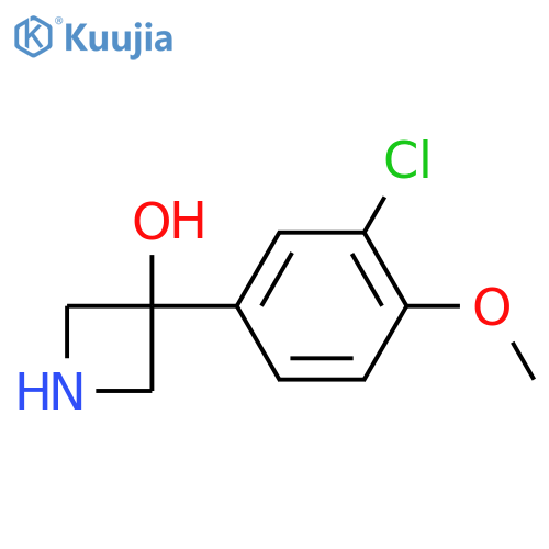 3-(3-chloro-4-methoxyphenyl)azetidin-3-ol structure