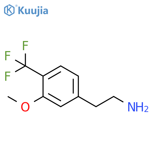 2-3-methoxy-4-(trifluoromethyl)phenylethan-1-amine structure