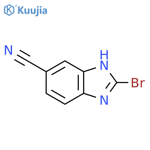 1H-Benzimidazole-6-carbonitrile, 2-bromo- structure