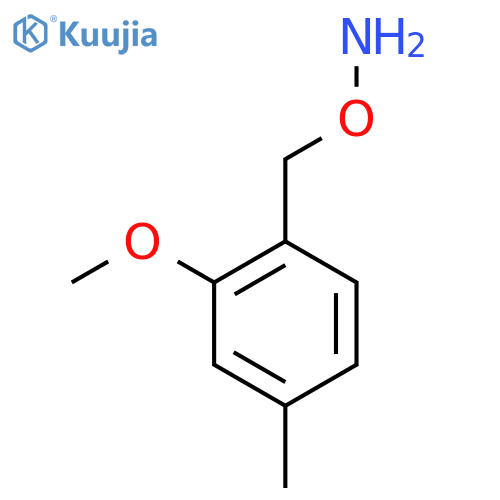 O-[(2-methoxy-4-methylphenyl)methyl]hydroxylamine structure