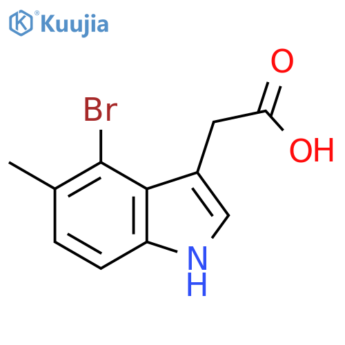 4-Bromo-5-methylindole-3-aceticAcid structure