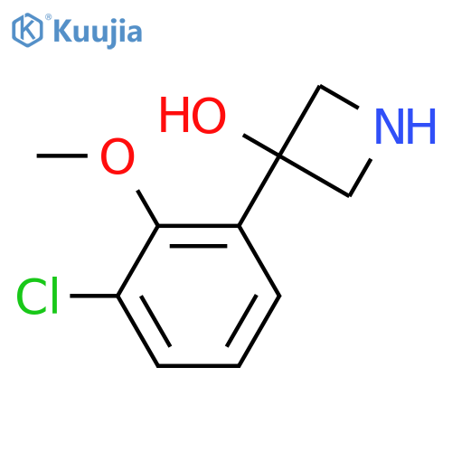 3-(3-chloro-2-methoxyphenyl)azetidin-3-ol structure