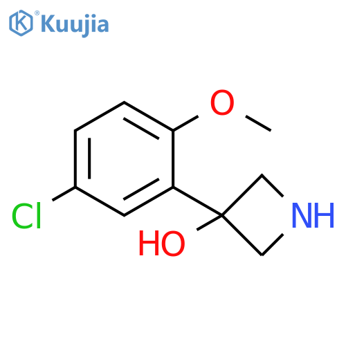 3-(5-chloro-2-methoxyphenyl)azetidin-3-ol structure