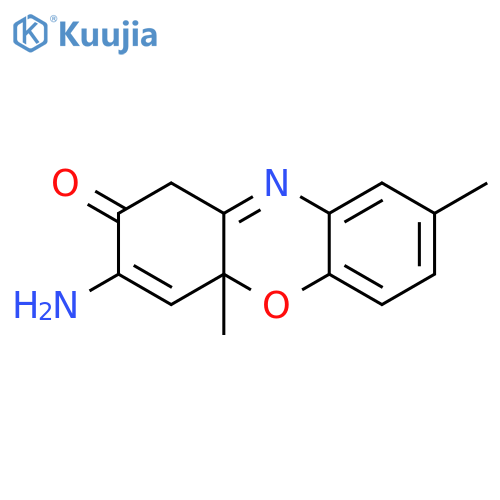 1H-Phenoxazin-2(4aH)-one,3-amino-4a,8-dimethyl- structure