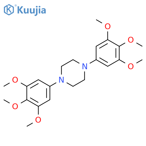 Benzene, 1,1'-(1,4-piperazinediyl)bis[3,4,5-trimethoxy- structure