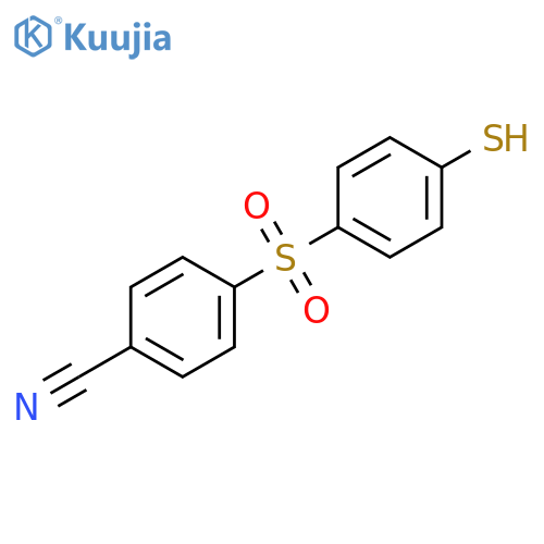 Benzonitrile, 4-[(4-mercaptophenyl)sulfonyl]- structure