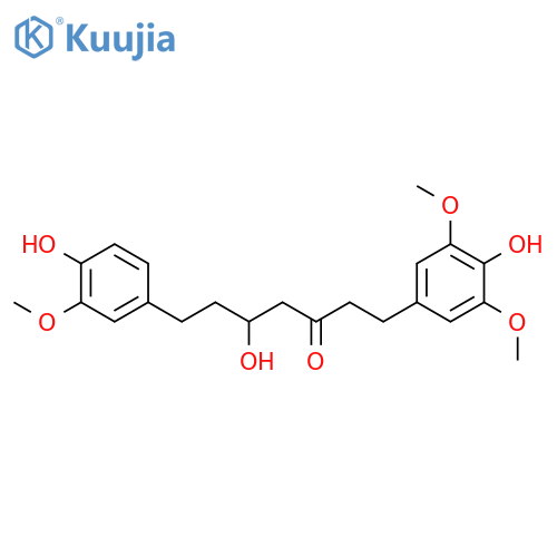 5-Hydroxy-1-(4-hydroxy-3,5-dimethoxyphenyl)-7-(4-hydroxy-3-methoxyphenyl)-3-heptanone structure