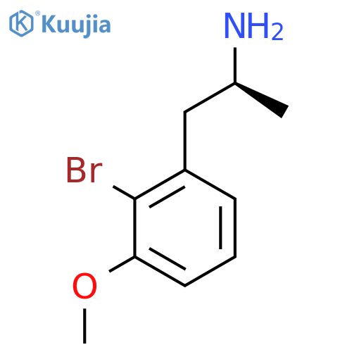 (2S)-1-(2-bromo-3-methoxyphenyl)propan-2-amine structure