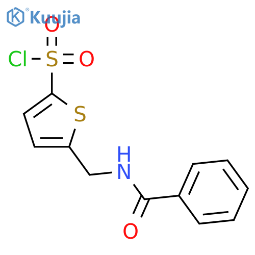 5-N-(Benzoyl)aminomethylthiophene-2-sulfonyl Chloride structure