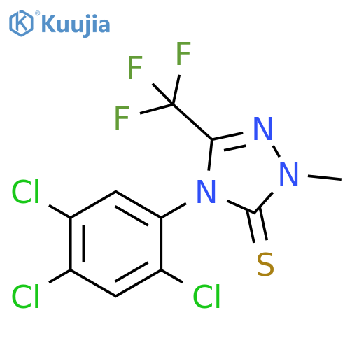3H-1,2,4-Triazole-3-thione,2,4-dihydro-2-methyl-4-(2,4,5-trichlorophenyl)-5-(trifluoromethyl)- structure