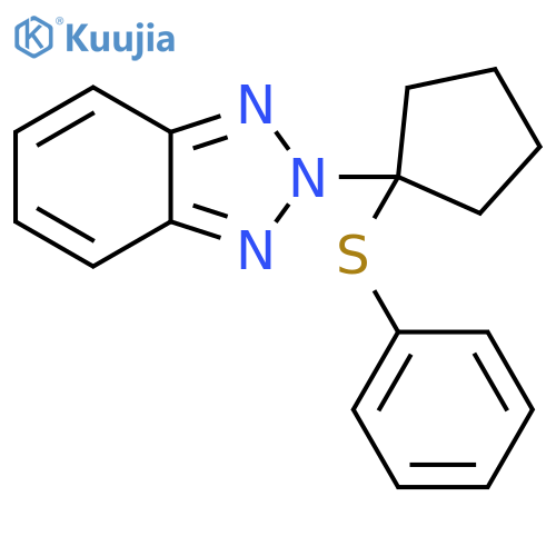 2-[1-(Phenylsulfanyl)cyclopentyl]-2H-1,2,3-benzotriazole structure