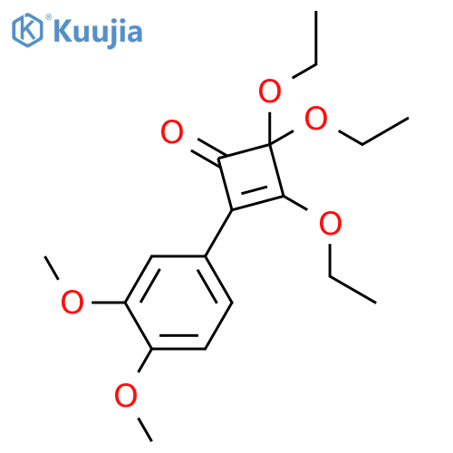 2-(3,4-Dimethoxyphenyl)-3,4,4-triethoxycyclobut-2-en-1-one structure