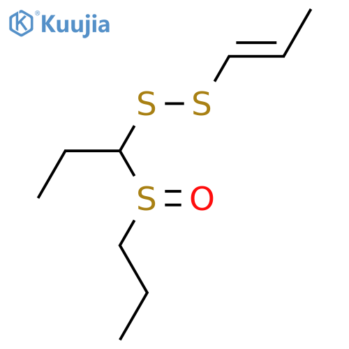 Disulfide, 1-propenyl 1-(propylsulfinyl)propyl structure