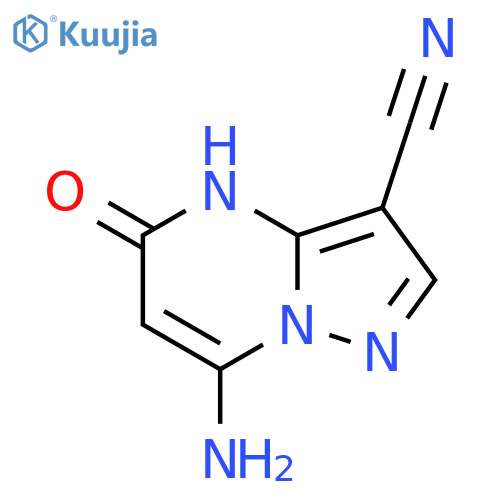 7-Amino-4,5-dihydro-5-oxo-pyrazolo1,5-apyrimidine-3-carbonitrile structure