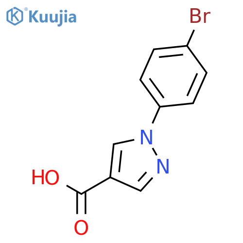 1-(4-bromophenyl)-1H-pyrazole-4-carboxylic acid structure