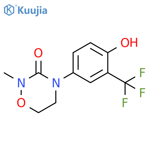 2H-1,2,4-Oxadiazin-3(4H)-one, dihydro-4-[4-hydroxy-3-(trifluoromethyl)phenyl]-2-methyl- structure