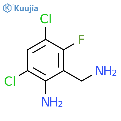 2-Amino-3,5-dichloro-6-fluorobenzylamine structure