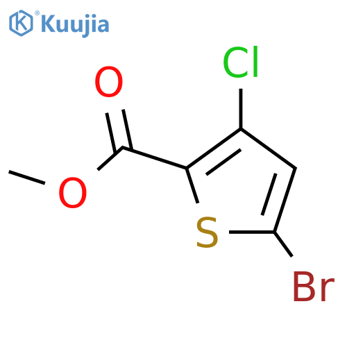 Methyl 5-Bromo-3-chloro-2-thiophene carboxylate structure