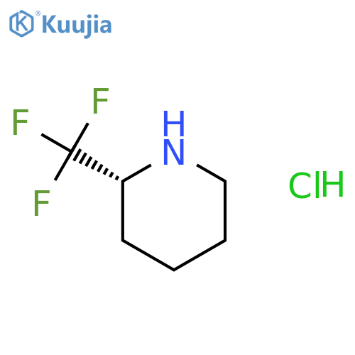 (2R)-2-(trifluoromethyl)piperidine hydrochloride structure