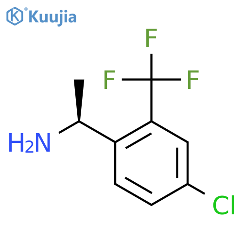 (1S)-1-4-chloro-2-(trifluoromethyl)phenylethan-1-amine structure