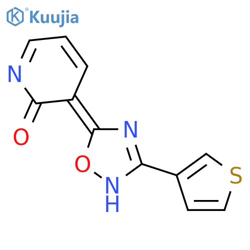 3-[3-(3-thienyl)-1,2,4-oxadiazol-5-yl]pyridin-2(1H)-one structure