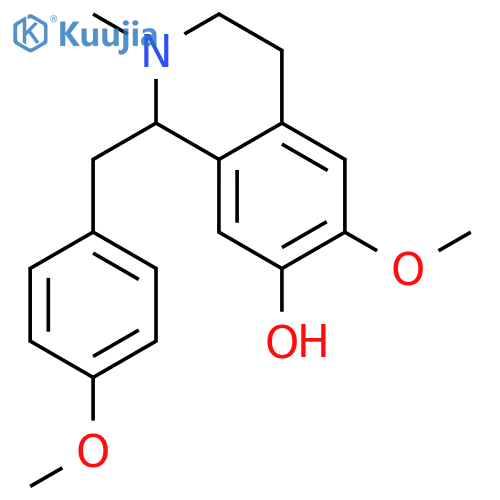 6-methoxy-1-(4-methoxybenzyl)-2-methyl-1,2,3,4-tetrahydroisoquinolin-7-ol structure