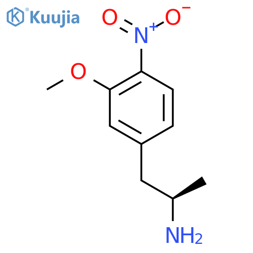 (2R)-1-(3-methoxy-4-nitrophenyl)propan-2-amine structure