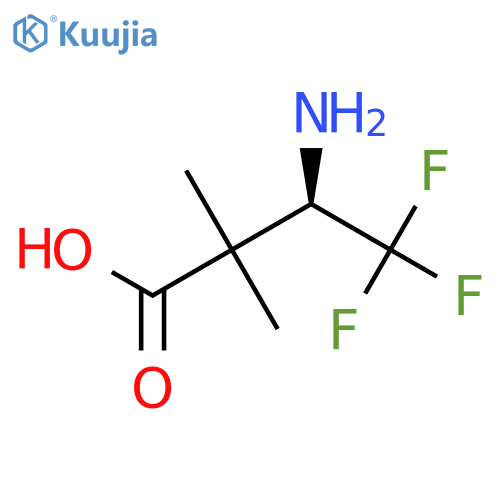 (3R)-3-amino-4,4,4-trifluoro-2,2-dimethylbutanoic acid structure