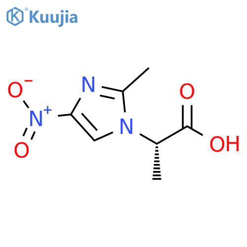 (αS)-α,2-dimethyl-4-nitro-1H-Imidazole-1-acetic acid structure