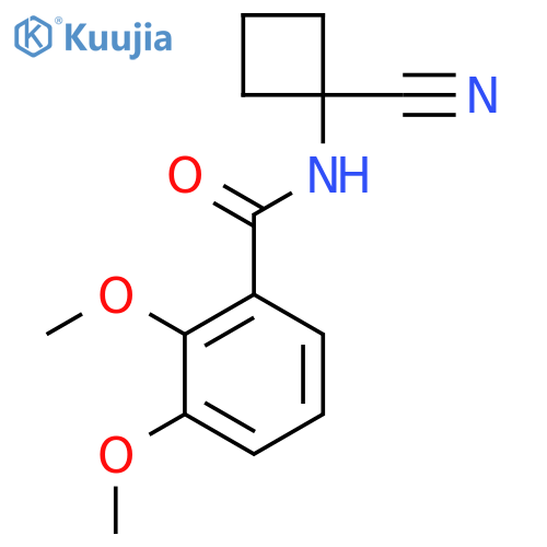 N-(1-cyanocyclobutyl)-2,3-dimethoxybenzamide structure
