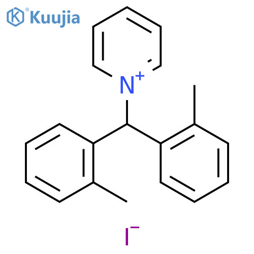 Pyridinium, 1-[bis(2-methylphenyl)methyl]-, iodide structure