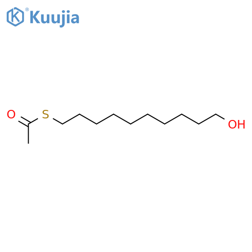 Ethanethioic acid, S-(10-hydroxydecyl) ester structure