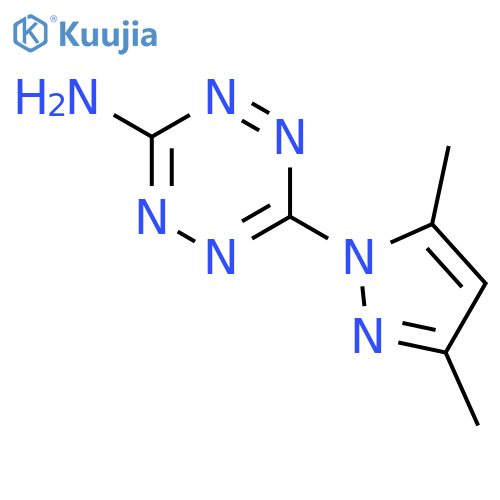 1,2,4,5-Tetrazin-3-amine, 6-(3,5-dimethyl-1H-pyrazol-1-yl)- structure