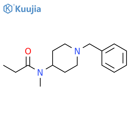 Propanamide, N-methyl-N-[1-(phenylmethyl)-4-piperidinyl]- structure
