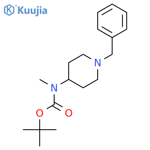tert-Butyl (1-benzylpiperidin-4-yl)(methyl)carbamate structure