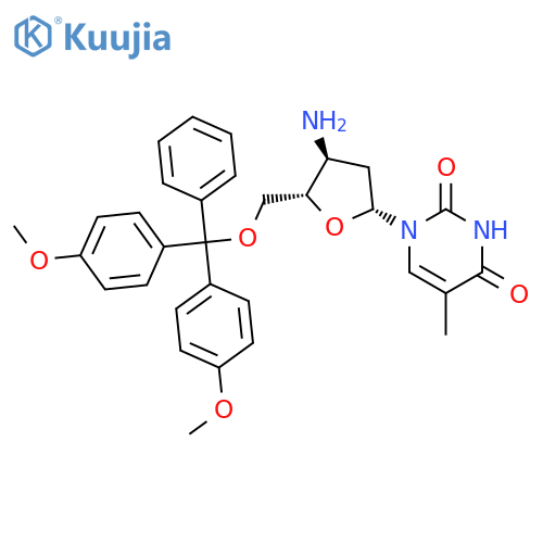 3'-Amino-3'-deoxy-5'-O-DMT-thymidine structure