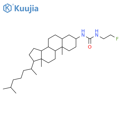 3-[(3R,5S,8R,9S,10S,13R,14S,17R)-10,13-dimethyl-17-[(2R)-6-methylheptan-2-yl]-2,3,4,5,6,7,8,9,11,12,14,15,16,17-tetradecahydro-1H-cyclopenta[a]phenanthren-3-yl]-1-(2-fluoroethyl)urea structure