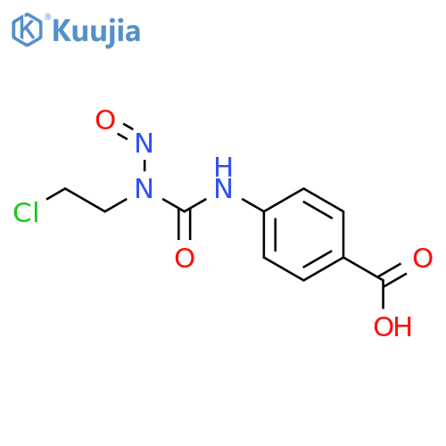 benzoic acid, p-[3-(2-chloroethyl)-3-nitrosoureido]- structure