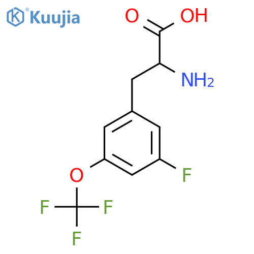 3-Fluoro-5-(trifluoromethoxy)-DL-phenylalanine structure