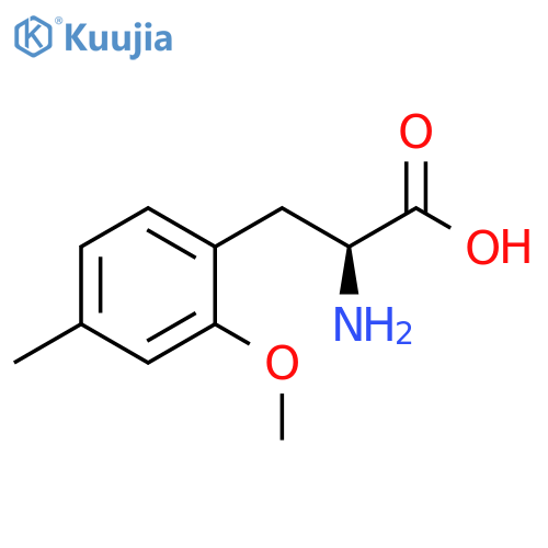 2-amino-3-(2-methoxy-4-methylphenyl)propanoic acid structure