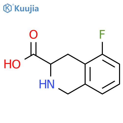 3-Isoquinolinecarboxylic acid, 5-fluoro-1,2,3,4-tetrahydro- structure