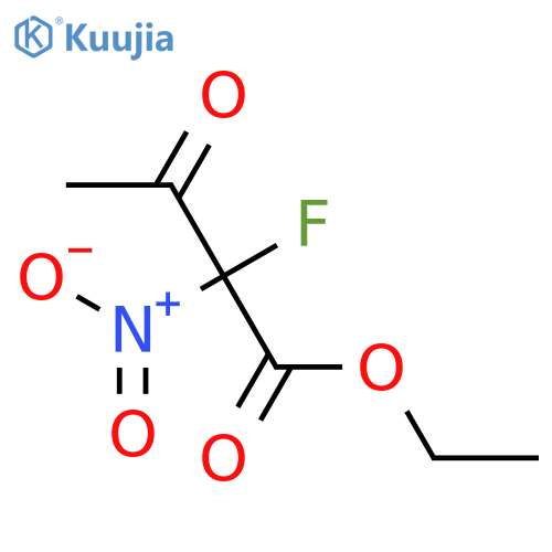Butanoic acid, 2-fluoro-2-nitro-3-oxo-, ethyl ester structure