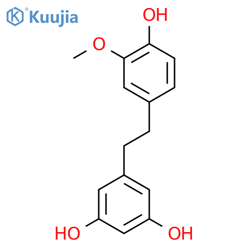 1,3-Benzenediol,5-[2-(4-hydroxy-3-methoxyphenyl) ethyl]- structure