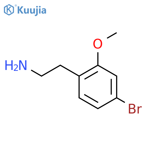 2-(4-bromo-2-methoxyphenyl)ethan-1-amine structure