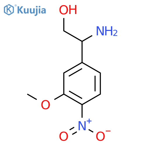 2-amino-2-(3-methoxy-4-nitrophenyl)ethan-1-ol structure